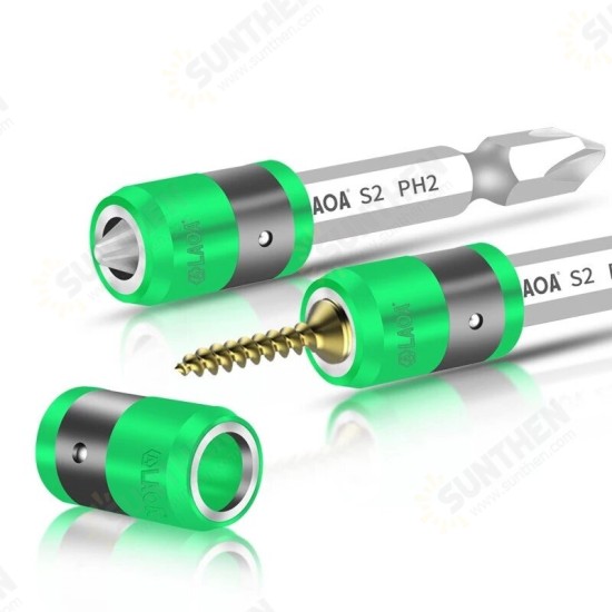 S2 1/4inch Screwdriver Bit With Magnetic Ring 6.35mm Electric Screwdriver bits and Magnetism Ring