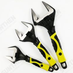 Large Extra Wide Jaw Adjustable Spanner Wrench Openning Capacity Nut Pipe Tool Large Extra Wide Jaw Adjustable Spanner Wrench Openning Capacity Nut Pipe Tool