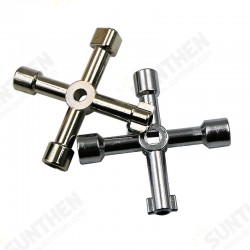 Multi-function Four-way Universal Triangle Wrench Key Plumber Key Gas Meter Cabinet Triangle Water Radiator DBIRD Multi-function Four-way Universal Triangle Wrench Key Plumber Key Gas Meter Cabinet Triangle Water Radiator DBIRD