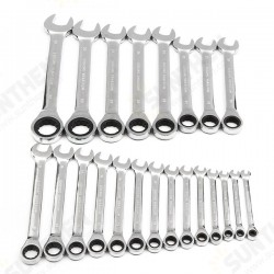 HT01 Chrome Vanadium Steel Metric Ratchet Spanner Wrench Fixed Head 6-32mm HT01 Chrome Vanadium Steel Metric Ratchet Spanner Wrench Fixed Head 6-32mm