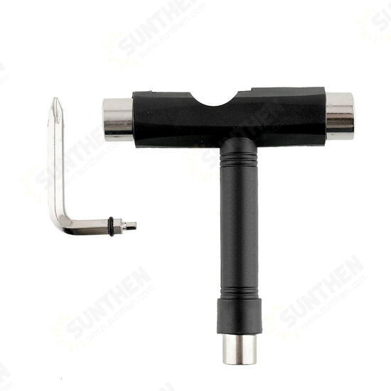 Universal T Shape Wrench Roller Skate Skateboard Longboard Board ATB Tool Allen Key Multifunction