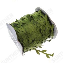 200m DIY Artificial Leaves Twine String With Leaf Fabric Leaves Flower Garlands Decorations 200m DIY Artificial Leaves Twine String With Leaf Fabric Leaves Flower Garlands Decorations