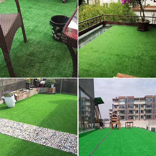 Artificial Lawn Turf Grass Artificial Lawn Carpet Simulation Outdoor Green Lawn for Garden Patio Landscape