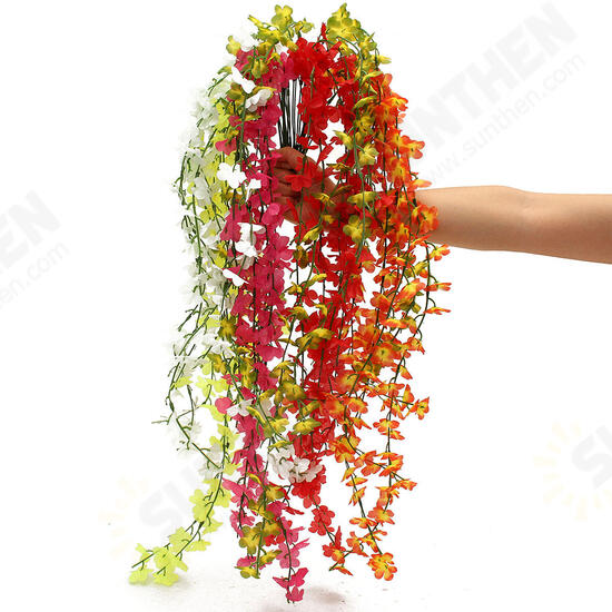 Artificial Silk Flower Vine Leaf Garland Plant Foliage Rattan Wedding Home Decorations