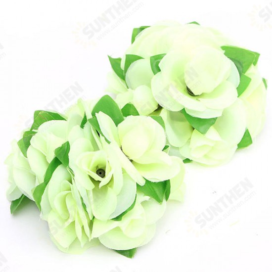 Artificial Wedding Silk Rose Flower Ball With Leaves Party Home Decoration