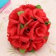 Artificial Wedding Silk Rose Flower Ball With Leaves Party Home Decoration