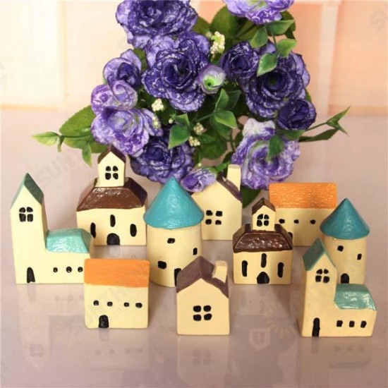 DIY Eco Bottle Decorations Resin House Castle Garden Micro Landscape