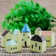 DIY Eco Bottle Decorations Resin House Castle Garden Micro Landscape