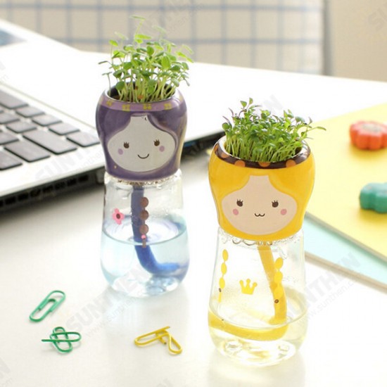 DIY Mini Doll Tail Water Absorption Potted Plant Desktop Office Decor