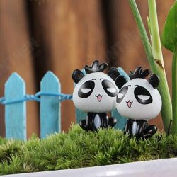 DIY Miniature Cute Panda Ornaments Potted Plant Garden Decor DIY Miniature Cute Panda Ornaments Potted Plant Garden Decor