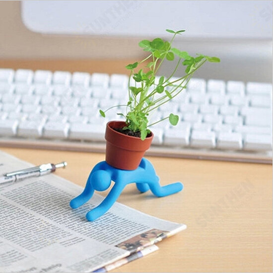 Interest Mini DIY Changed Iron Man Potted Plants Office Home Plant