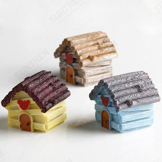 Micro Landscape Decorations Resin Mini House Garden DIY Decor