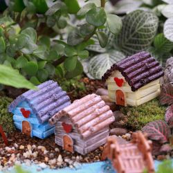Micro Landscape Decorations Resin Mini House Garden DIY Decor Micro Landscape Decorations Resin Mini House Garden DIY Decor
