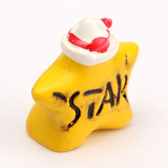 Micro Yellow Star Landscape Resin Potted Plant Microlandschaft Garden DIY Ornaments