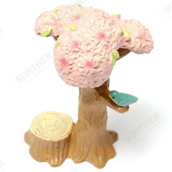 Mini Cherry Tree Micro Landscape Decorations Garden DIY Decor