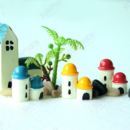 Mini Resin Castle Micro Landscape Decorations Garden DIY Decor