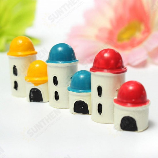 Mini Resin Castle Micro Landscape Decorations Garden DIY Decor