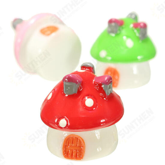 Miniature Mushroom Ornament Potted Plant Landscape Garden DIY Decor