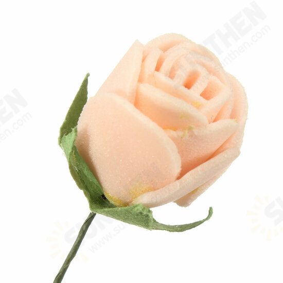 Miniature Rose Ornaments Potted Plant Craft Garden Bonsai DIY Decor