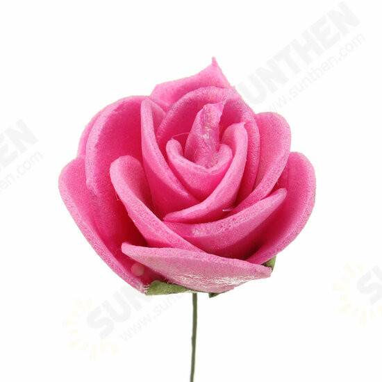 Miniature Rose Ornaments Potted Plant Craft Garden Bonsai DIY Decor