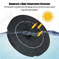 RGB LED Solar Powered Fountain Pump W/ 6 Nozzles Water Pump Night Floating Garden RGB LED Solar Powered Fountain Pump W/ 6 Nozzles Water Pump Night Floating Garden