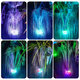 RGB LED Solar Powered Fountain Pump W/ 6 Nozzles Water Pump Night Floating Garden