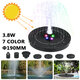 RGB LED Solar Powered Fountain Pump W/ 6 Nozzles Water Pump Night Floating Garden