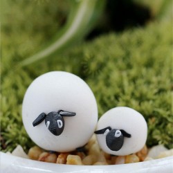 Resin Mini Sheep Micro Landscape Decorations Garden DIY Decor Resin Mini Sheep Micro Landscape Decorations Garden DIY Decor