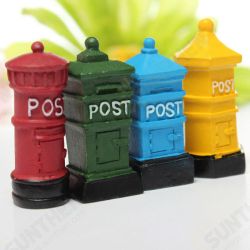 Retro Postbox Micro Landscape Decorations Garden DIY Decor Retro Postbox Micro Landscape Decorations Garden DIY Decor