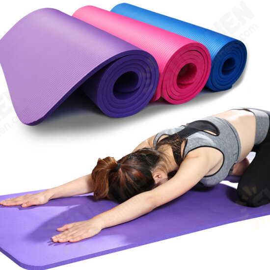 183cm Yoga Mats 10mm Thick High Density Anti-Tear Anti-slip Pilates Mat