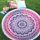 1M/1.5M Round Beach Towel Tassel Tapestry Yoga Mats Blankets Home Fitness Decoration Accessories