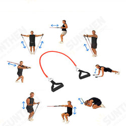 20lbs Elastic Pull Rope Yoga Fitness Pilates Chest Expansion Muscle Resistance Bands 20lbs Elastic Pull Rope Yoga Fitness Pilates Chest Expansion Muscle Resistance Bands