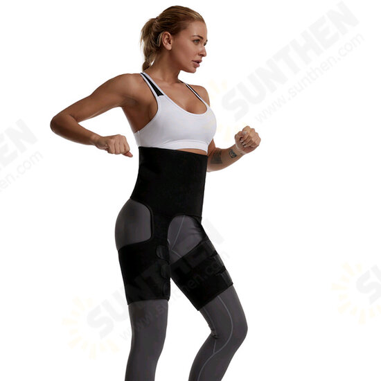 3 In 1 Adjustable Body Shaper Thigh Slender Leg Shapers Slimming Trimmer Belt Sweat Shapewear Muscles Thigh Slimmer Wrap