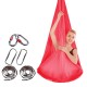 7 Pcs Yoga Hammock Set Nylon Aerial Yoga Inversion Exercises Swing Set Sling Kit Extension Straps Pilates Gym Home Sport Fitness