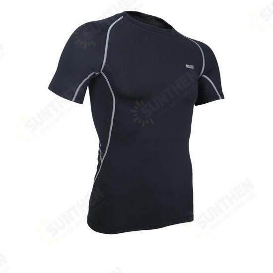 Outdoor Cycling Short Sleeve Elasticity Tight Bicycle Clothes Jersey Breathable Quick Dry