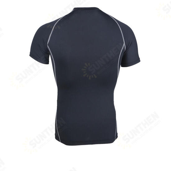 Outdoor Cycling Short Sleeve Elasticity Tight Bicycle Clothes Jersey Breathable Quick Dry