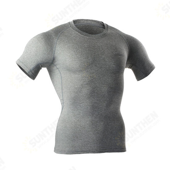 Outdoor Cycling Short Sleeve Elasticity Tight Bicycle Clothes Jersey Breathable Quick Dry