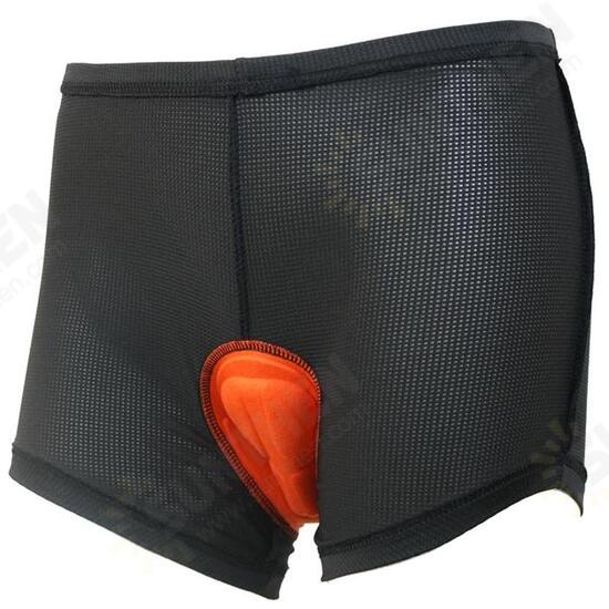 Women Sports Cycling Shorts Riding Pants Underwear Shorts With Silicone Pad Black