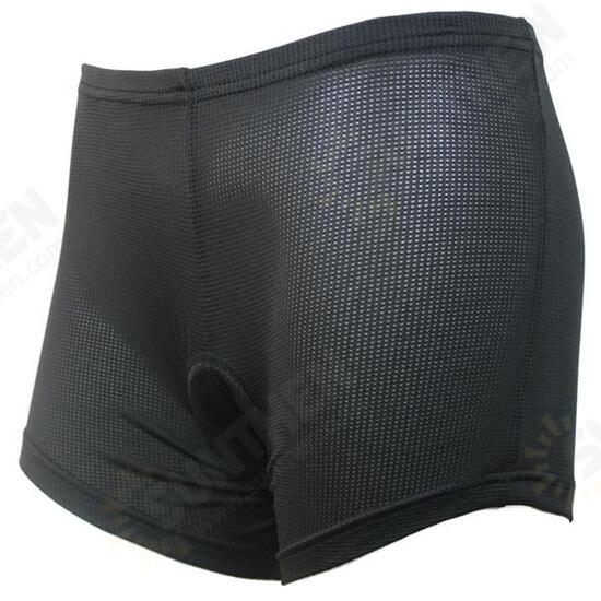 Women Sports Cycling Shorts Riding Pants Underwear Shorts With Silicone Pad Black