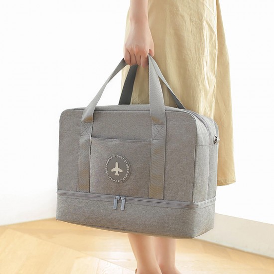 Dry-Wet Separation Shoes Bag Fitness Yoga Bag Outdoor Sports Storage Bag Travel Luggage Handbag