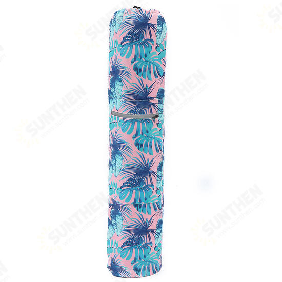 Printed Pattern Canvas Yoga Bag Outdoor Sports Fitness Shoulder Bag Yoga Backpack