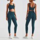 Womens Sportswear Fitness Suit Seamless Yoga Set Workout Gym Clothing Sport Outfit With Pocket For Woman Sports Set Bra Leggings