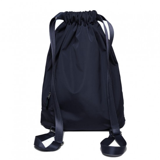 Nylon Portable Foldable Sports Gym Drawstring Bag Yoga Bag Outdoor Travel Hiking Backpack