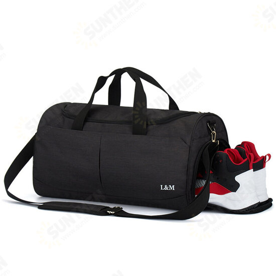 Oxford Wet Dry Separation Shoes Bag Sports Gym Fitness Handbag Yoga Bag Travel Shoulder Bag Oxford Wet Dry Separation Shoes Bag Sports Gym Fitness Handbag Yoga Bag Travel Shoulder Bag
