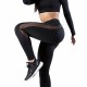 Women High Waist Yoga Pants Quick Dry Mesh Leather Running Fitness Sports Leggings Hip Push UP Tights High Elasticity Skinny Pants Women's Leggings