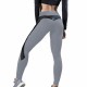 Women High Waist Yoga Pants Quick Dry Mesh Leather Running Fitness Sports Leggings Hip Push UP Tights High Elasticity Skinny Pants Women's Leggings