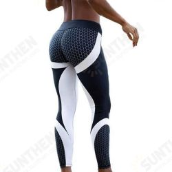 Women Yoga Pants Honeycomb Printed Elasticity Gym Pants Fitness Sport Girl Leggings Women Yoga Pants Honeycomb Printed Elasticity Gym Pants Fitness Sport Girl Leggings