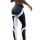 Women Yoga Pants Honeycomb Printed Elasticity Gym Pants Fitness Sport Girl Leggings