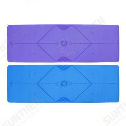 TPE Large Yoga Mat Exercise Fitness Gymnastics & Carry Strap Bag Gym Pad for Home Gym TPE Large Yoga Mat Exercise Fitness Gymnastics & Carry Strap Bag Gym Pad for Home Gym