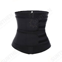 Waist Trainer Vest Large Size Body Shaper Sweat Waist Trainer Corset Sports Spandex Yoga Gym Workout Pilates Adjustable Tummy Fat Burner Hot Sweat Yoga Belts Fitness Belts